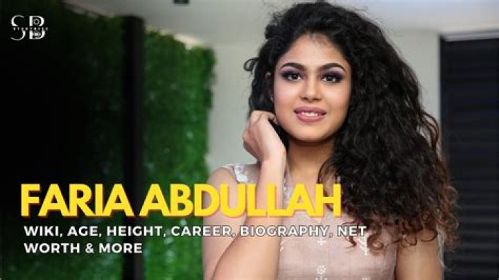 Faria Abdullah Height, Weight, Age, Body Statistics
